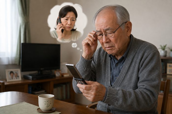 自分から電話をかけられなくなった全盲の一人暮らしの父親